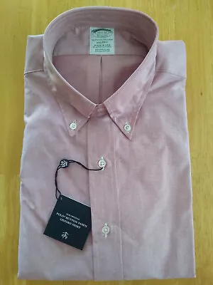 NWOT Brooks Brothers Red Supima Cotton Button Down 15-31 Milano MSRP $140 • $46