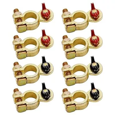 4 Pairs Brass Marine Grade Battery Terminal Top Post Battery Terminal Connect... • $24.96