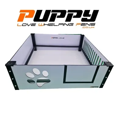 £265 • Buy Puppy Dog Whelping Box Paw Window And Slatted Side With Thermometer Med 120cmx90