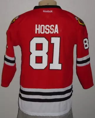 Marian Hossa #81 Chicago Blackhawks Reebok Red Team NHL Hockey Jersey Youth L/XL • $22.48