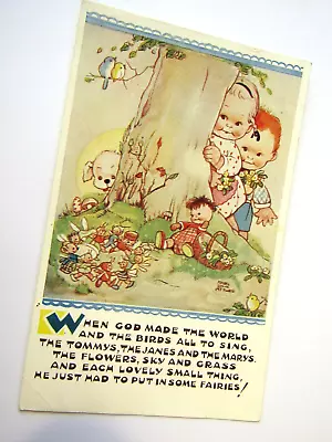 When God Made - Old Mabel Lucie Attwell Humorous / Child Postcard • £1.25