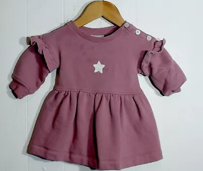 MINT VELVET Baby Girl Sweater Style Dress -pink- Age 3-6 Months (NA150) • £5.99