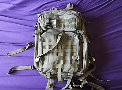 Uscca Military Green Tactical Backpack Adjustable Straps Multi Pocket • $70