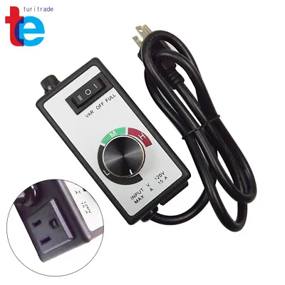 AC 120V Motor Speed Controller For Router Fan Variable Voltage Electric Rheostat • $16.79