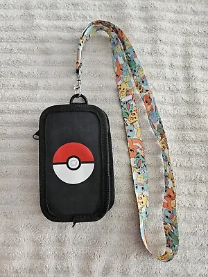 Pokemon Go Pokeball Pikachu Lanyard Necklace ID Holder Coin Purse Bag Phone Case • $8