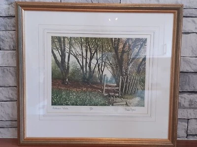 £44.99 • Buy Signed Limited Edition Etching By Mark Spain Autumn Walk 110/250 Framed