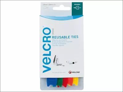 VELCRO® Brand - ONE-WRAP® Reusable Ties (6) 12mm X 20cm Black • £6.43