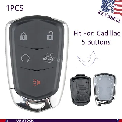 Key Fob Shell Pad Case 5B For Cadillac ATS CT6 CTS SRX XTS Entry Remote Cover • $9.65