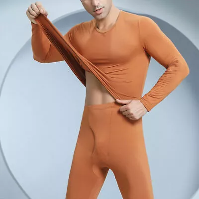 Men Long Sleeve Long Johns Set Mens Ultra Soft 2 Pieces Suits Thermal Underwear • $18.62