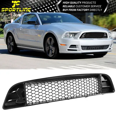 Fits 13-14 Ford Mustang Upper Grille With Mesh Shelby GT500 Style V6 GT Black • $111.99