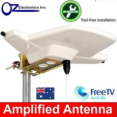 Digital TV Outdoor Amplified Antenna UHF VHF FM 4 AUSTRALIAN Caravan RV House • $57