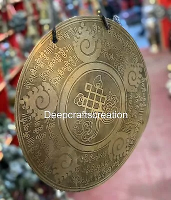 17  Mantra Carved Gong From Nepal-Deep Healing Meditation & Sound Therapy Yoga • $379.05