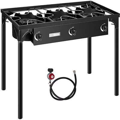 Professional Outdoor 225000 BTU Stove Propane 3 Burner Portable Cooker BBQ Grill • $99.99