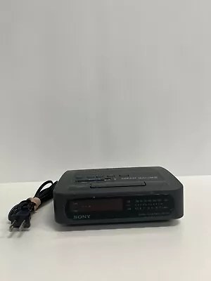 Sony Dream Machine ICF-C26 AM FM LED Vintage Alarm Clock Radio Gray Tested • $11.25