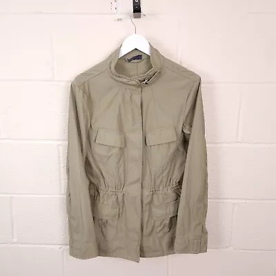 MARC O POLO Jacket Womens L Large 40 M65 Military Field Coat Unlined Khaki • £19.90