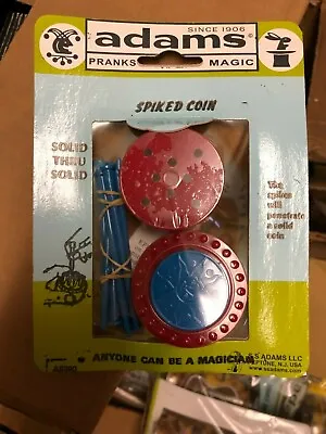 VINTAGE SS ADAMS SPIKED COIN Sealed Stretch Pack A Classic Magic See Our Adams • $12.99