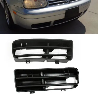 Front Bumper Fog Light Grilles Left And Right Side Fit 1999-2005 VW Golf MK4 • $15.99