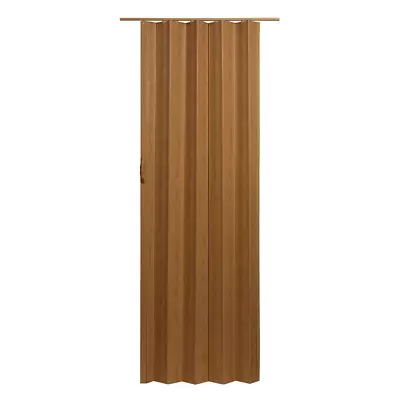 48 X 80 In Vinyl Accordion Door Hardware Durable Panels Easy Install Fruitwood  • $90.76