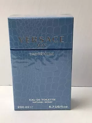 Versace Eau Fraiche For Men 6.7 / 6.8 Oz / 200 Ml EDT Cologne Spray | NEW IN BOX • $74.90