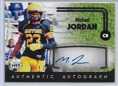 Michael Jordan 2016 Sage Hit Football Rookie Autograph Black #A91 • $7