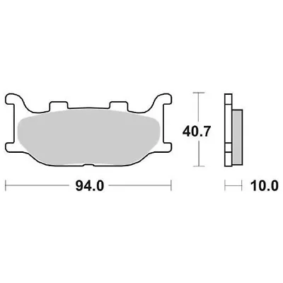 Brake Pads SBS 128 Ms Yamaha YP Majesty Dx (5df) 250 1998 2000 • $65.51