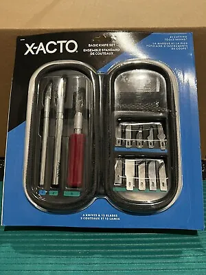 New X-ACTO Compression Basic Knife Set 3 Knives 13 Blades Carry Case 17 Pcs • $17.88