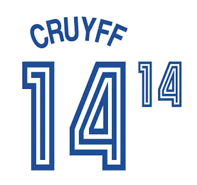 LA Aztecs Cruyff Nameset 1970s Shirt Soccer Number Letter Heat Print Football • $14.93