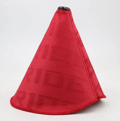 Car Gear Shift Knob Boot Racing Shifter Cover High Quality Fabric Red For VW • $26.39