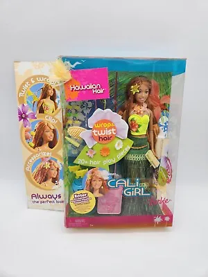 New In Box 2005 Cali Girl Summer Barbie Doll Hawaiian Hair.  • $99.99