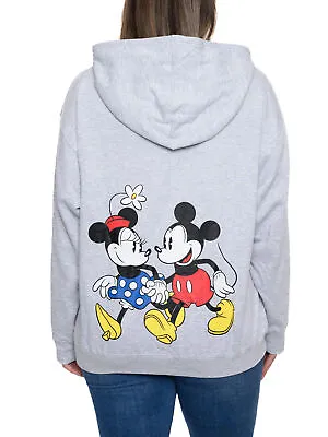 Mickey & Minnie Mouse Hoodie Sweatshirt Front Back Zip Women's Plus Size Disney • $39.99