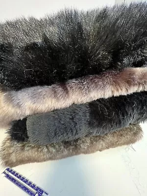 $11 • Buy Assorted Luxury Faux Fur Fabric, Heavy Weight, Sold By Half Yard Pieces