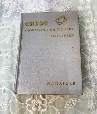 Vintage Gregg Shorthand Dictionary Simplified Miniature Book 1957 • $10