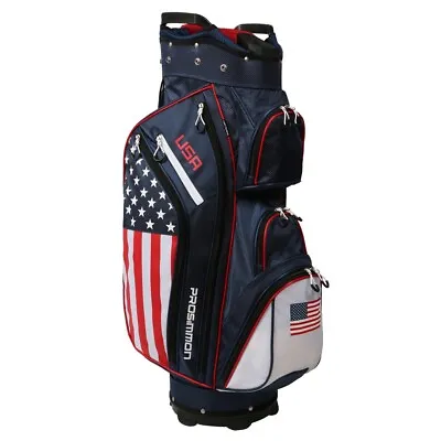 Prosimmon Golf DRK 14 Way Cart Bag USA Flag • $159.99