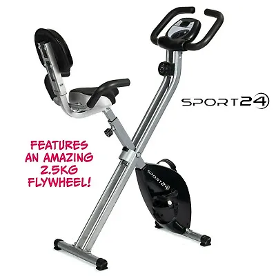 £79.99 • Buy Exercise Bike Folding Fitness Cardio Machine Workout Bicycle Home Gym Cycle