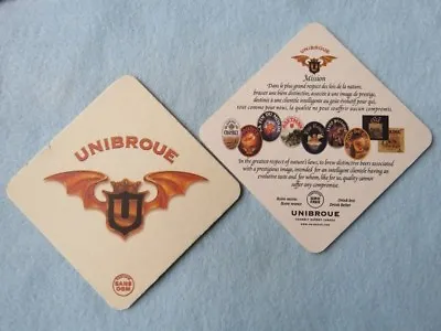 Beer Bar Coaster ~ Chambly Quebec UNIBROUE Canadian Brewery ~ La Fin Du Monde • $4.97