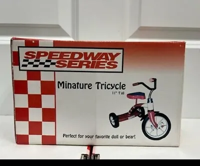 Speedway Series Vintage Miniature Red Doll Tricycle 11  Tall - New In Box • £66.17