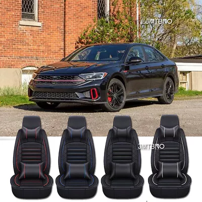 Luxury Car Seat Covers Front Rear Full Set Cushion For Volkswagen Jetta Tiguan • $169.56