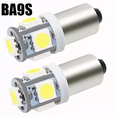 2 Cool White LED Ba9s 47830 Interior Map Dome Vanity Mirror Light Bulbs • $6.99