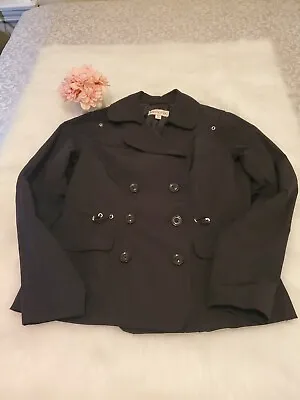 Merona Black Lightweight Buttoned Lined Jacket Size S/P • $25