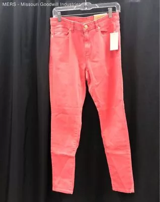 Michael Kors Women Skinny Leg Opening Salmon Pink Pants - Size 8 • $12.99