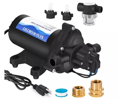 33-Series Industrial Water Pressure Pump 110V AC 4.0GPM 50PSI RV Fresh Water Dia • $79.99