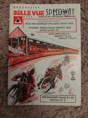 1994 Belle View Aces Vs Coventry Bees (British Speedway Division 1) • £1.99