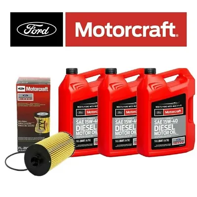 Motorcraft 15W40 Oil Change Kit For 03-10 Ford Super Duty 6.0L/6.4L Powerstroke • $118.08