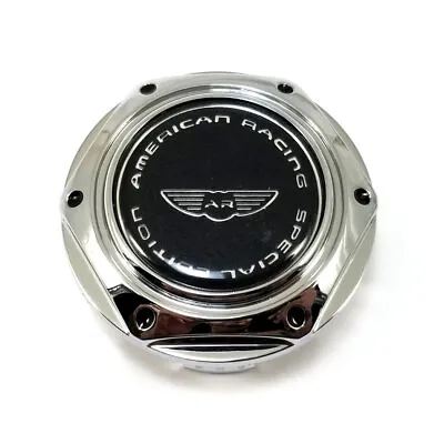 American Racing Chrome Center Cap 2-5/8 OD Closed For AR105 M AR605 M 1258100011 • $18