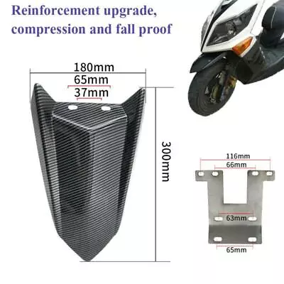 1× Motorcycle Refit Plastic Front Wheel Mud Guard Fender Dust Guard Carbon Style • $27.99