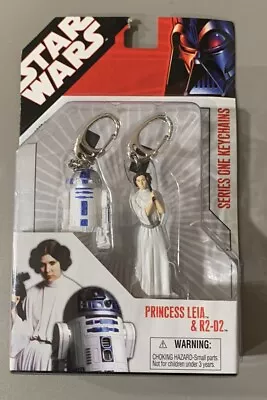 Star Wars Series One Keychains 2007 Princess Leia R2-D2 1875 Basic Fun Key Ring • $7.99