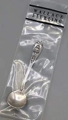 Rose Point By Wallace Sterling Silver Individual Salt Spoons 2 3/8  New • $35