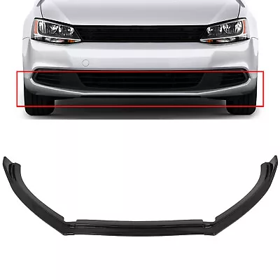 Front Bumper Lip Spoiler Fits 2012-2014 VW Jetta NON GLI Glossy Black • $52.29