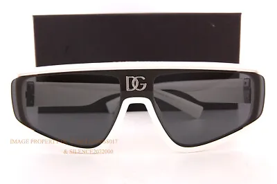 Brand New Dolce & Gabbana Sunglasses DG 6177 331287 White/Dark Grey For Men • $139.99