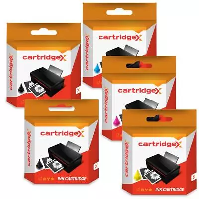 5 Ink Cartridge Set Compatible With Lexmark Interact S602 S605 Genesis 100XL • £14.54